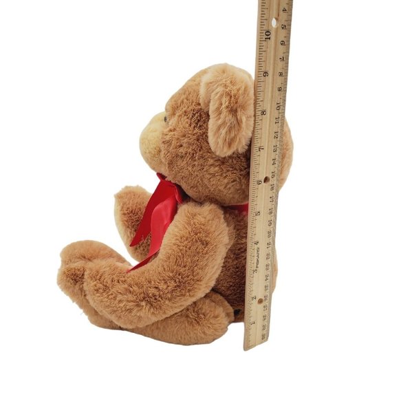 FAO Schwarz Golden Brown Teddy Bear 10" Snuggly Plush Stuffed Animal Kids‎ Toy - Picture 4 of 6
